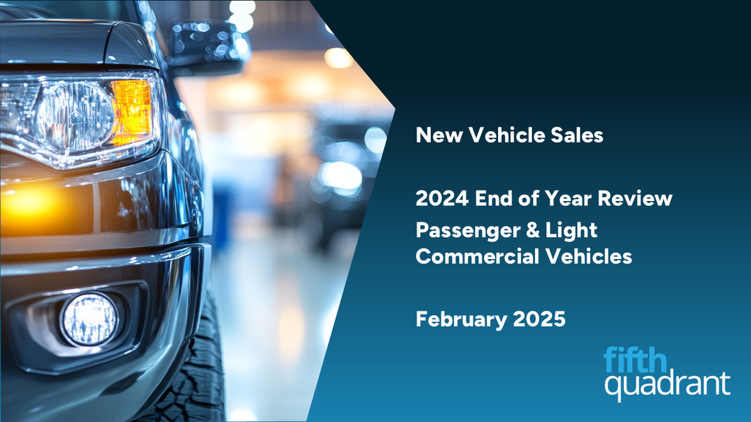 2024 New Vehicle Sales Year In Review - Passenger & Light Commercial Vehicles