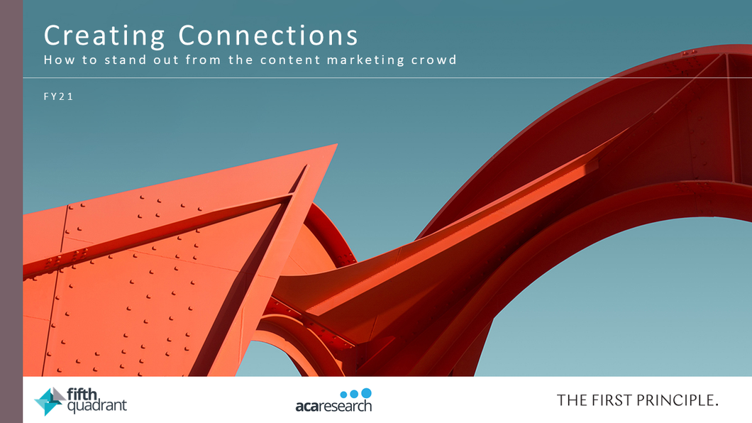 Creating Connections: How To Stand Out From The Content Marketing Crowd